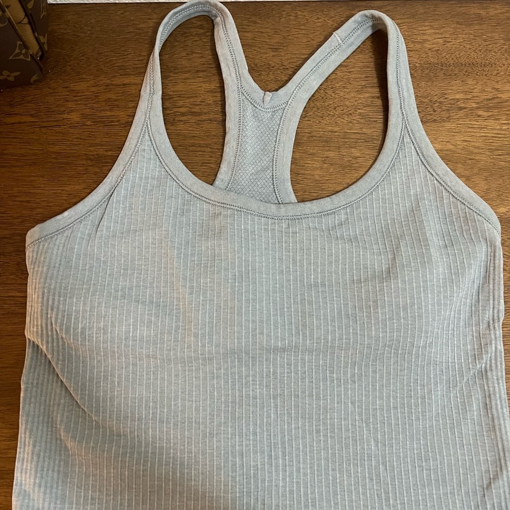 Ebb to street cropped tank soft turquoise
